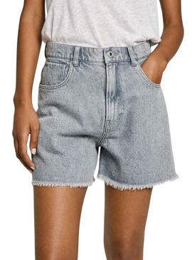 Shorts Pepe Jeans A Line grigi per donna