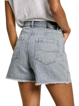 Shorts Pepe Jeans A Line grigi per donna