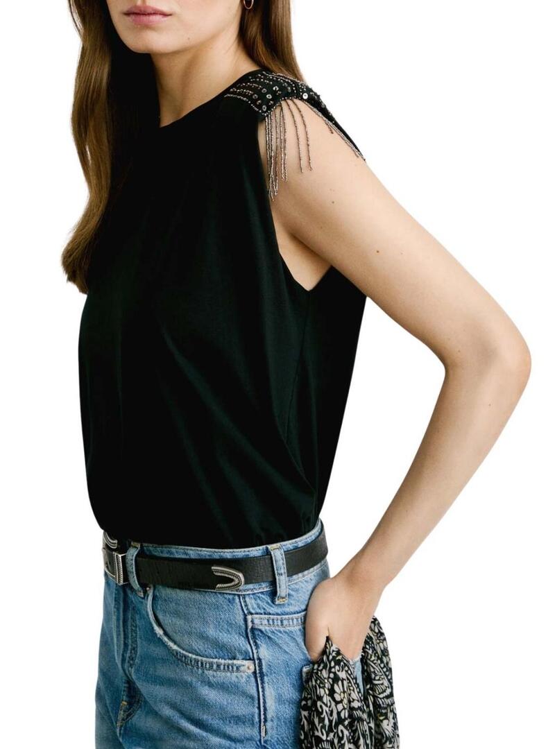 Maglietta Pepe Jeans Vatiana nera per donna