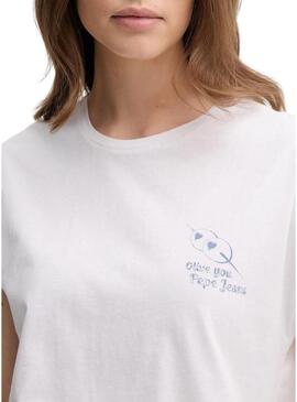 Maglietta Pepe Jeans Virginia bianca per donna