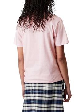 Maglietta Carhartt Script rosa per donna