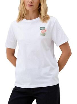 Maglietta Pepe Jeans Raven bianca per donna