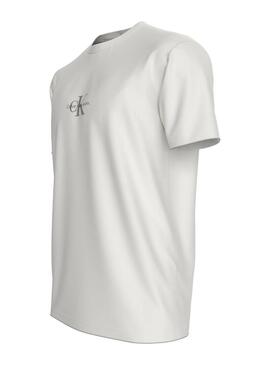 Maglietta Calvin Klein Jeans Monologo bianca per donna