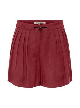 Shorts Only Nica bordeaux per donna.