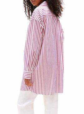 Abito Tommy Jeans Oversized rosa per donna
