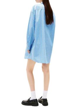 Abito Tommy Jeans oversize blu per donna
