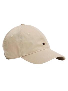 Cappellino Tommy Hilfiger Flag Soft beige per uomo