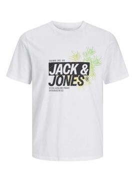 Maglietta Jack and Jones Jaxon bianca per uomo