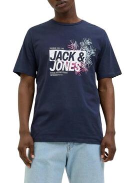 Maglietta Jack and Jones Jaxon blu navy per uomo
