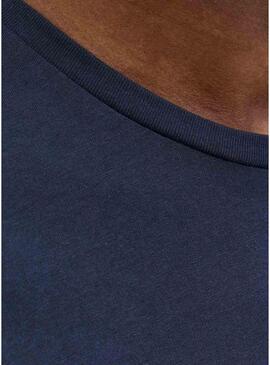 Maglietta Jack and Jones Jaxon blu navy per uomo