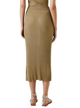 Gonna Pepe Jeans Celia color oro per donna