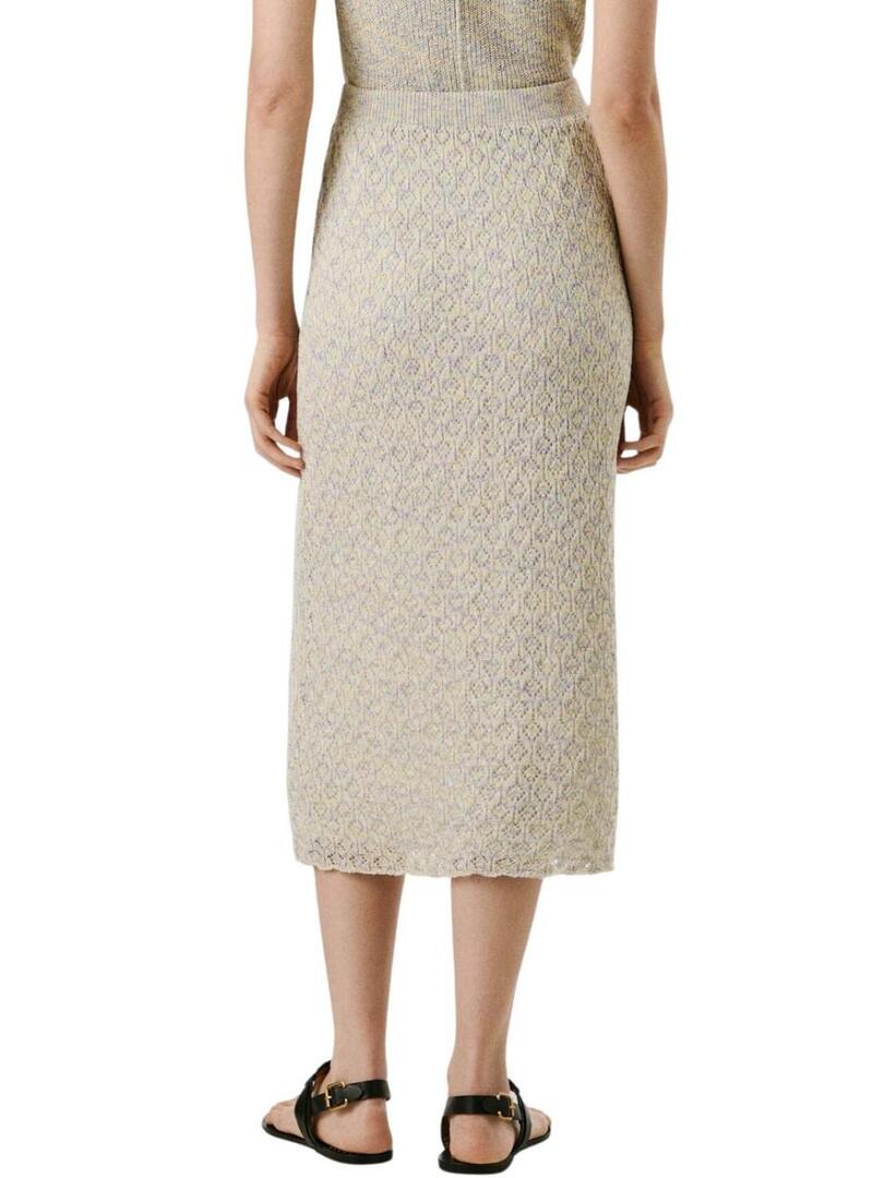 Gonna Pepe Jeans Claire beige per donna