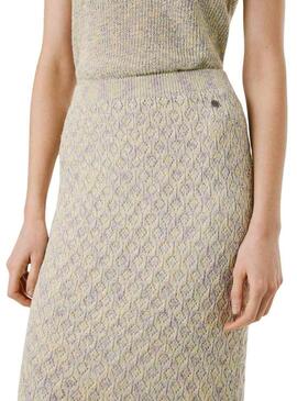 Gonna Pepe Jeans Claire beige per donna