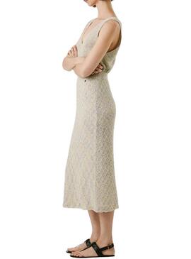 Gonna Pepe Jeans Claire beige per donna