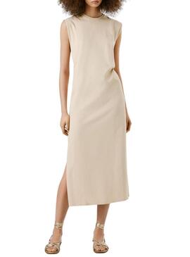 Abito Pepe Jeans Ari beige per donna