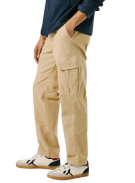 Pantaloni cargo beige Pepe Jeans per uomo.