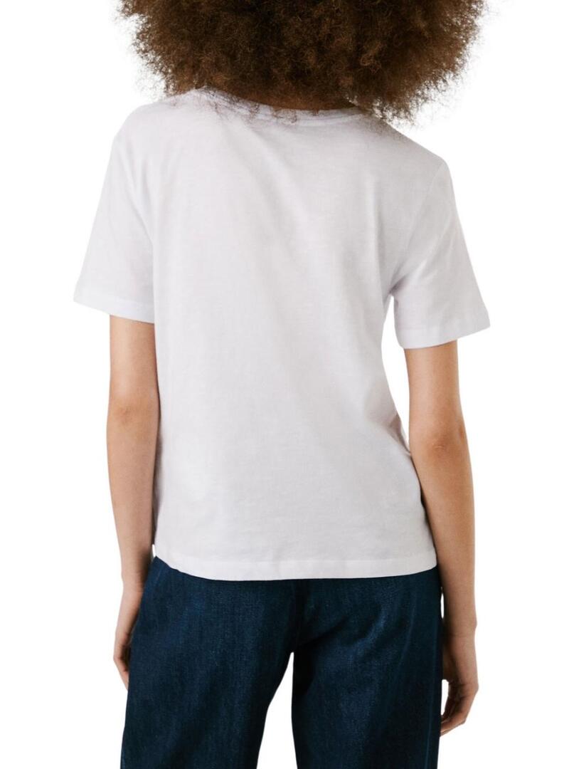 Maglietta Pepe Jeans Angel bianca per donna