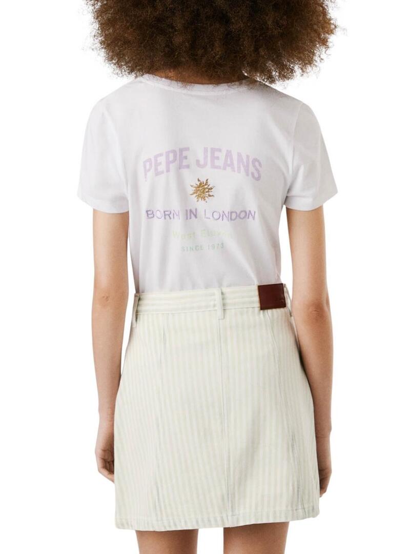 Maglietta Pepe Jeans Amanda bianca per donna