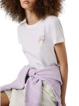 Maglietta Pepe Jeans Amanda bianca per donna