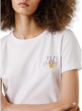 Maglietta Pepe Jeans Amanda bianca per donna