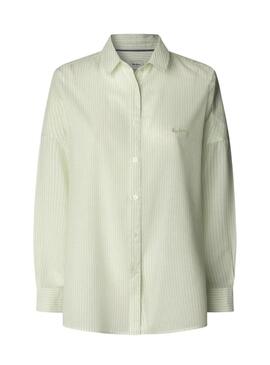 Camicia Pepe Jeans Lavender verde per donna