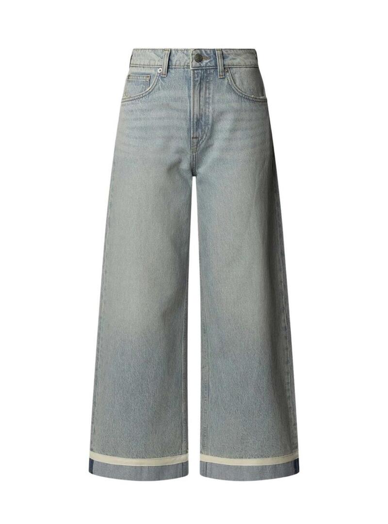 Pantaloni in jeans Pepe Jeans Wide Trun Up per donna