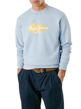 Felpa Pepe Jeans Milton blu per uomo