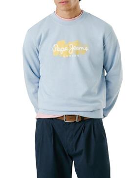 Felpa Pepe Jeans Milton blu per uomo