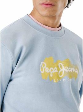 Felpa Pepe Jeans Milton blu per uomo