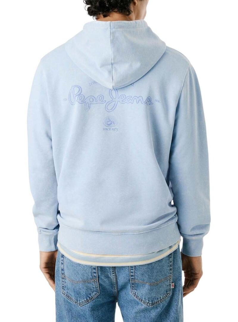 Felpa Pepe Jeans Terrel blu per uomo