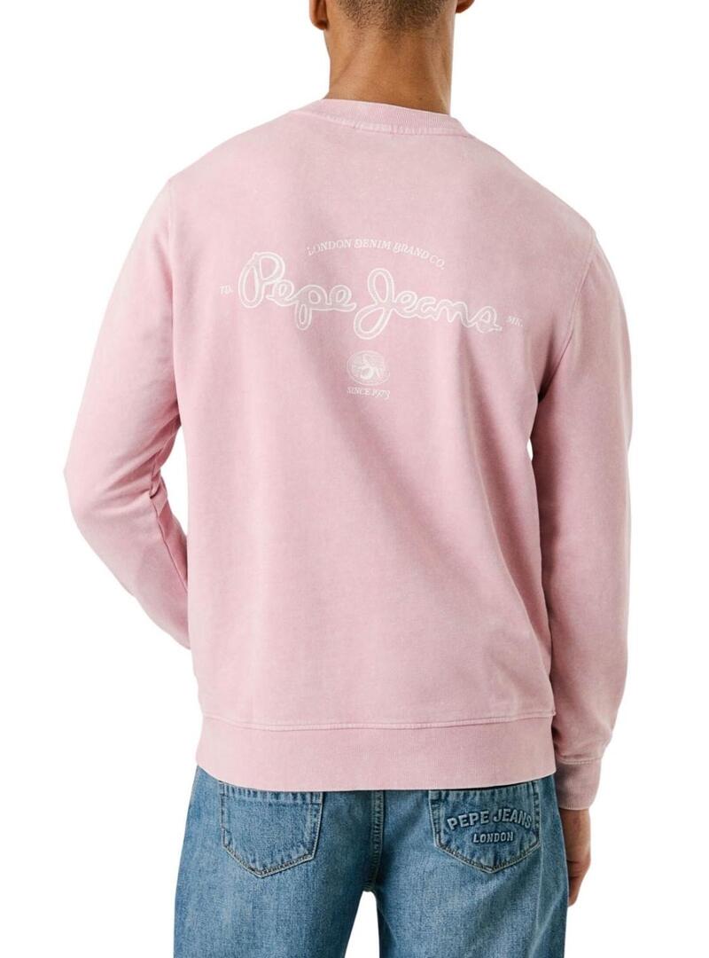Felpa Pepe Jeans Terrel rosa per uomo