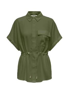 Camicia Only Emmia verde per donna