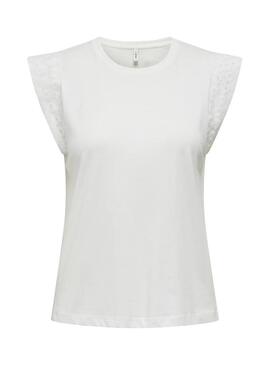 Maglietta Only Henriette bianca per donna