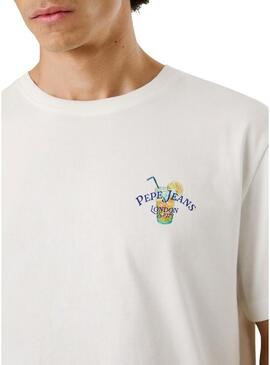Maglietta Pepe Jeans Tate bianca per uomo