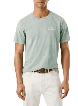Maglietta Pepe Jeans Terell verde per uomo