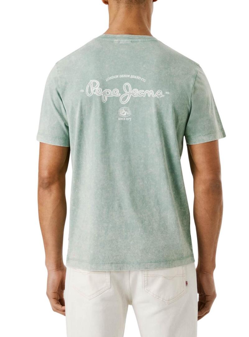 Maglietta Pepe Jeans Terell verde per uomo
