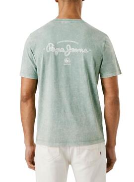 Maglietta Pepe Jeans Terell verde per uomo