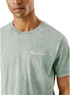 Maglietta Pepe Jeans Terell verde per uomo