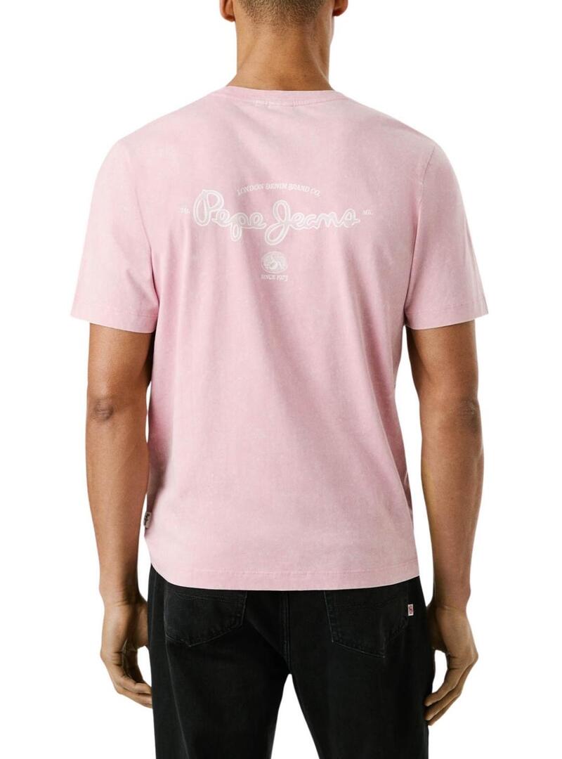 Maglietta Pepe Jeans Terell rosa per uomo