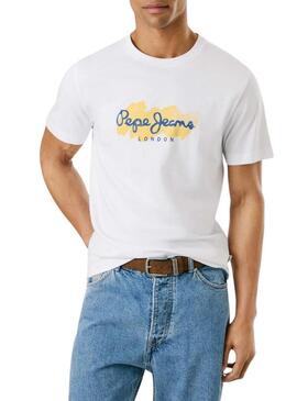Maglietta Pepe Jeans Milton bianca per uomo