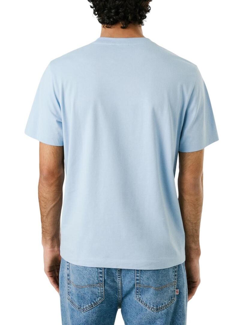 Maglietta Pepe Jeans Milton blu per uomo