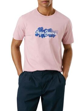Maglietta Pepe Jeans Milton rosa per uomo