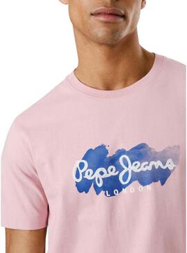 Maglietta Pepe Jeans Milton rosa per uomo