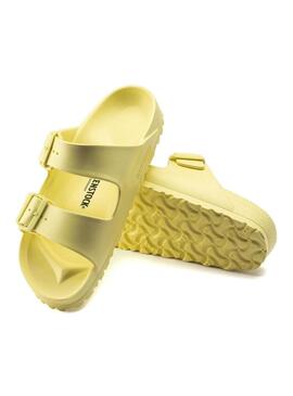 Sandali Birkenstock Arizona Eva Popcorn gialli per donna.
