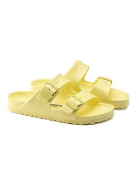 Sandali Birkenstock Arizona Eva Popcorn gialli per donna.