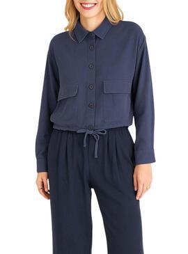 Camicia Naf Naf militare marina per donna.
