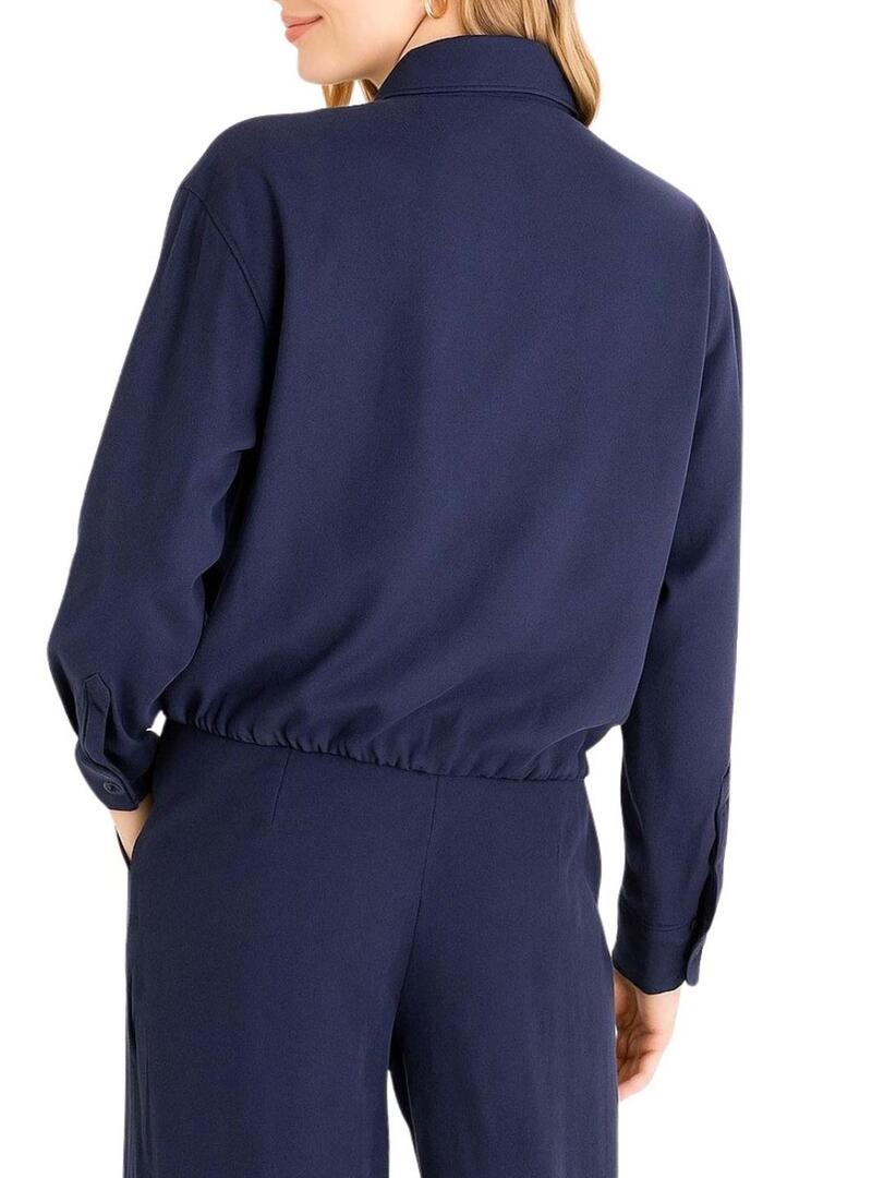 Camicia Naf Naf militare marina per donna.
