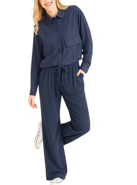 Camicia Naf Naf militare marina per donna.