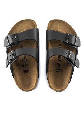 Sandali Birkenstock Arizona nero per bambina e bambino