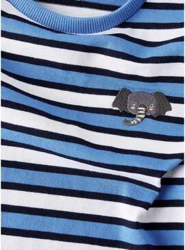 Maglietta Name It Jellan a righe elefante per bambino